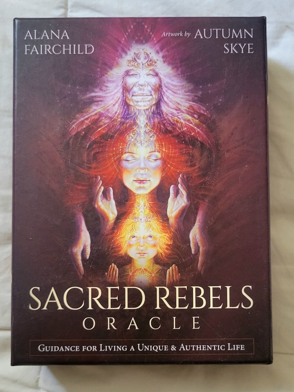 Sacred Rebels Oracle Deck - Brown/Maroon Artwork Edition